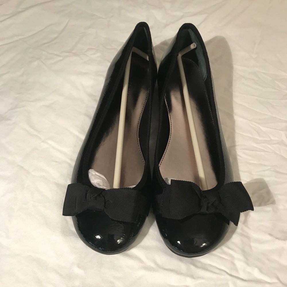Alfani Black Flats With Bows